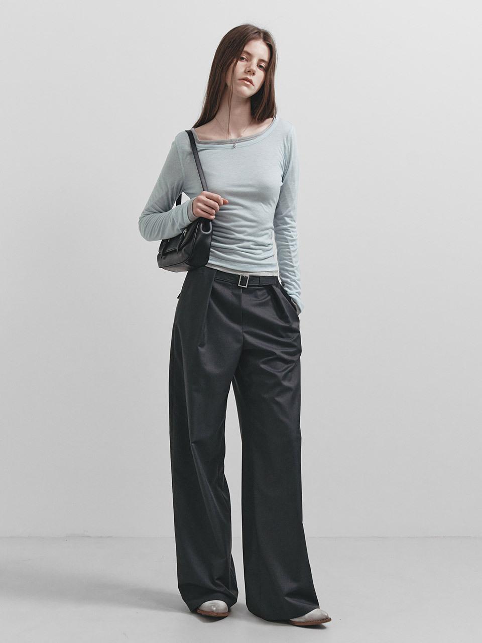RAIVE Belted Wide Pants (VW5SL452)