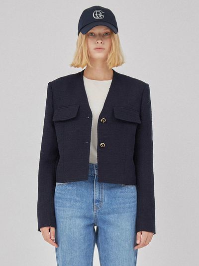 RAIVE Button Tweed Jacket