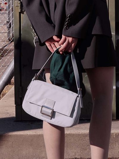 RAIVE Fabric Luke Bag in Silver