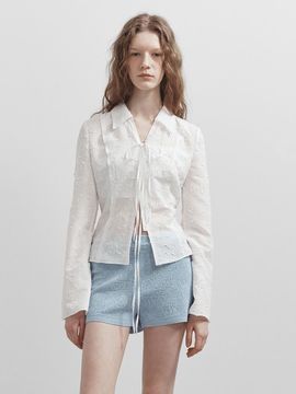 RAIVE Flower Ribbon Blouse (VW5SB131)