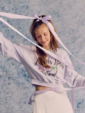 RAIVE Rose-chain Graphic Sweatshirt_Lavender