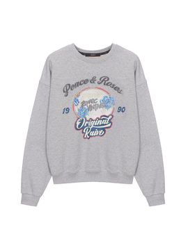 RAIVE Rose Mirror Ball Graphic Sweatshirt VW4WE112_2colo