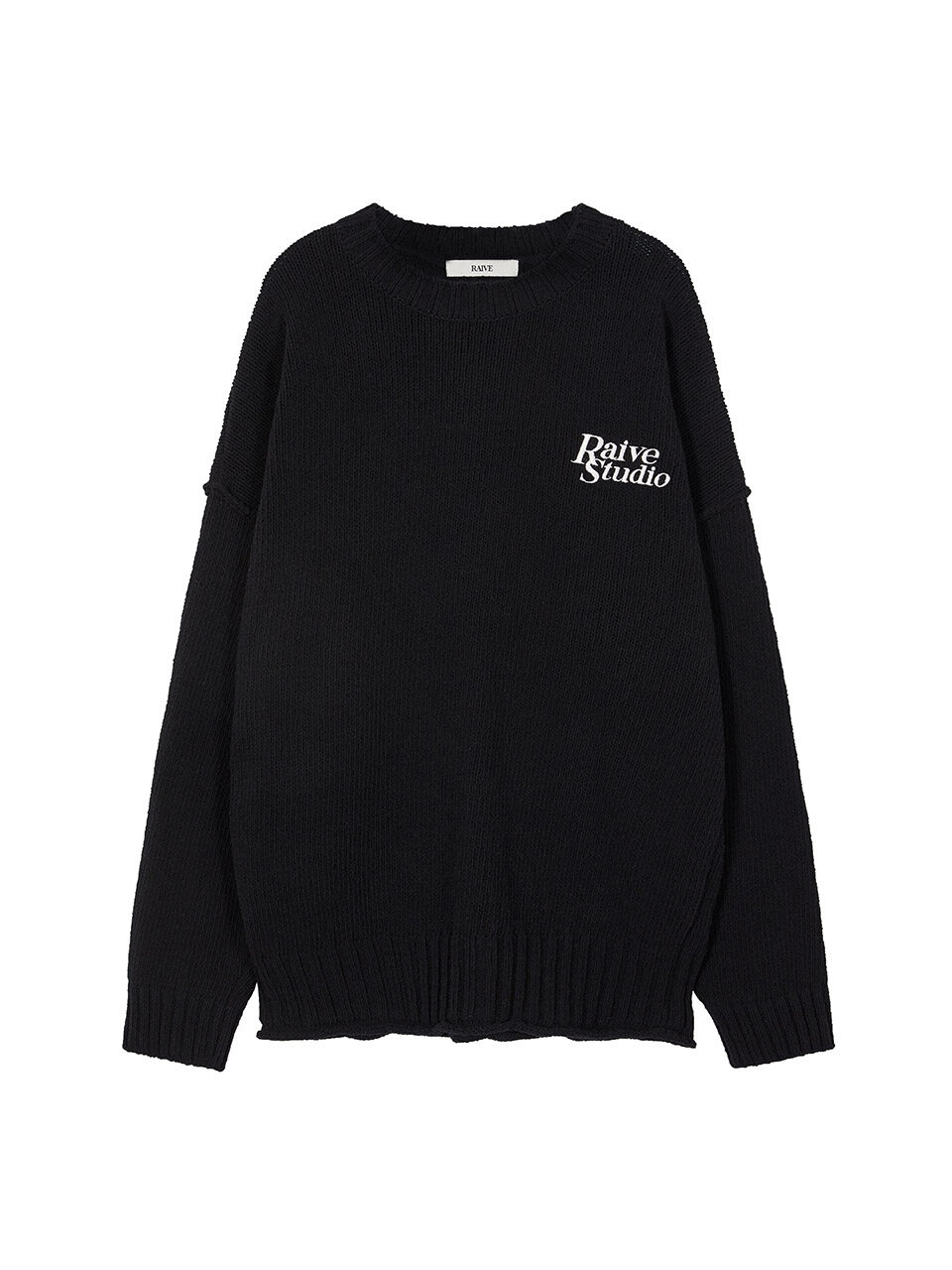 RAIVE Small Logo Knit_Black