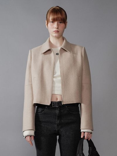 RAIVE Trucker Jacket (Beige)