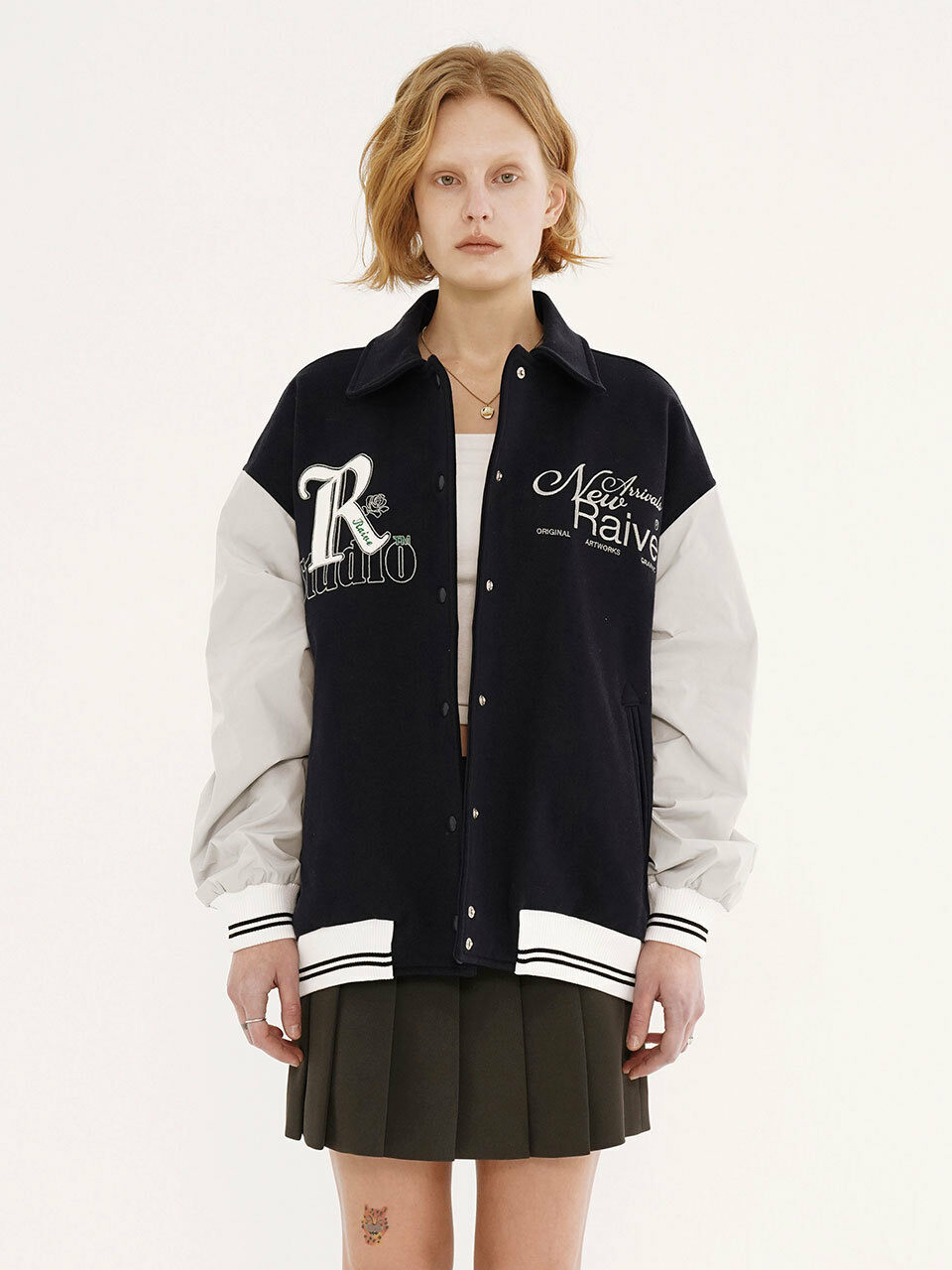 RAIVE Varsity Jacket_Navy