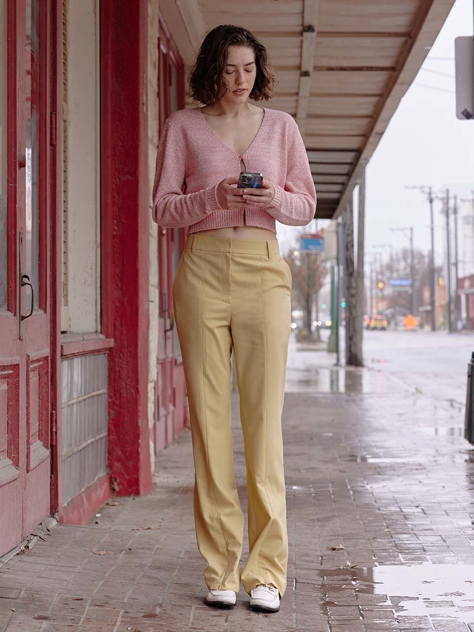 RAIVE Zipper Point Slacks_Yellow