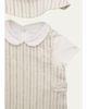 Ralph Lauren Boy's Striped Overall, Bodysuit & Hat Set - 3