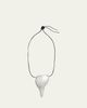 Ralph Lauren Brass Pendant Leather Necklace - 1