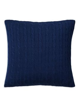 Ralph Lauren Cable-Knit Cashmere Throw Pillow