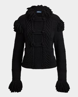 Ralph Lauren Cable-Knit Wool Cardigan