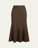 Ralph Lauren Collection Adrianna Foiled Rib-Knit Sweater Skirt - 1