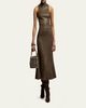 Ralph Lauren Collection Adrianna Foiled Rib-Knit Sweater Skirt - 2