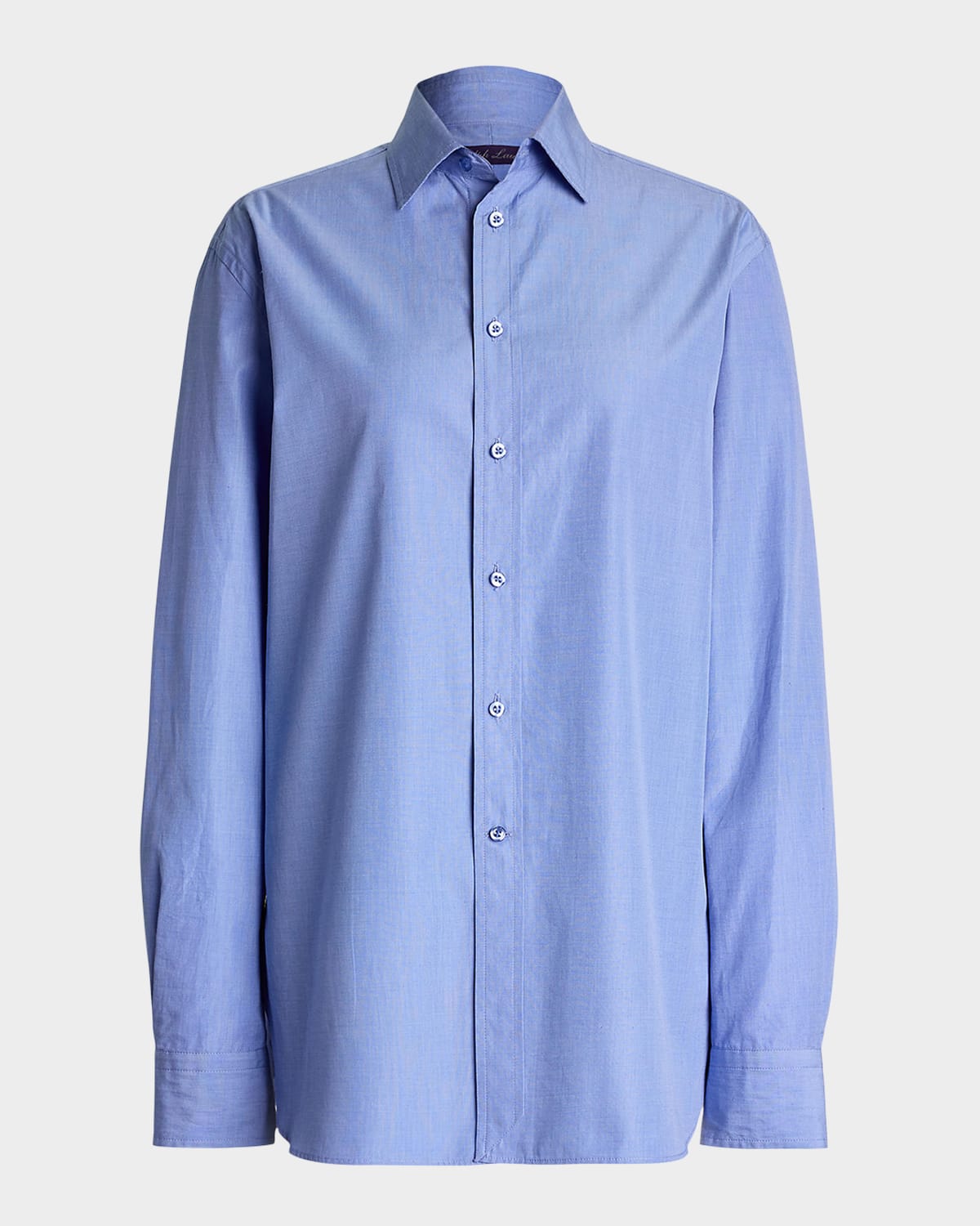 Ralph Lauren Collection Adrien End On End Cotton Button-Down Shirt