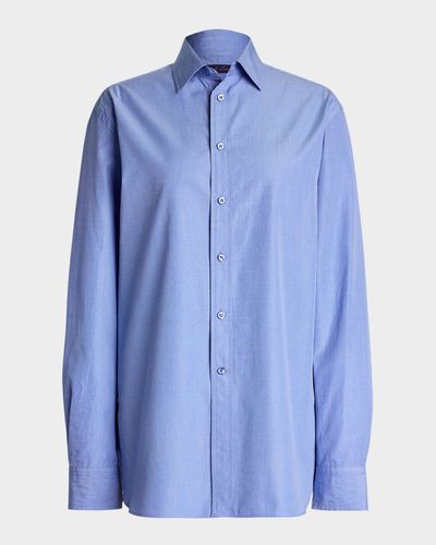 Ralph Lauren Collection Adrien Relaxed-Fit End-on-End Shirt
