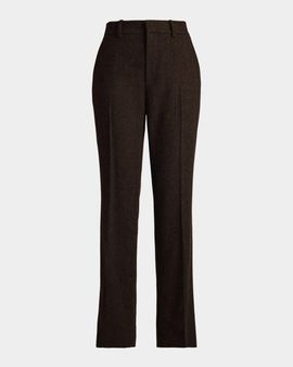 Ralph Lauren Collection Andrey Wool Herringbone Slim-Leg Pants