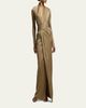 Ralph Lauren Collection Ashten Metallic Jersey Evening Dress - 2