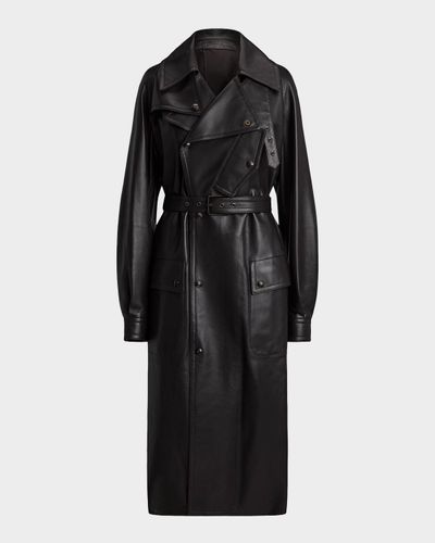 Ralph Lauren Collection Bailey Lambskin Trench Coat