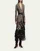 Ralph Lauren Collection Belinda Metallic Lambskin Skirt - 2