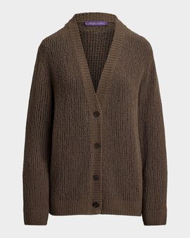 Ralph Lauren Collection Bouclé Cashmere-Blend Cardigan