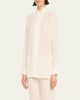 Ralph Lauren Collection Capri Button Down Linen Voile Shirt - 4
