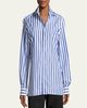 Ralph Lauren Collection Capri Relaxed-Fit Striped Cotton Shirt - 4