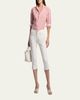 Ralph Lauren Collection Capri Striped Linen Voile Button-Down Shirt - 2