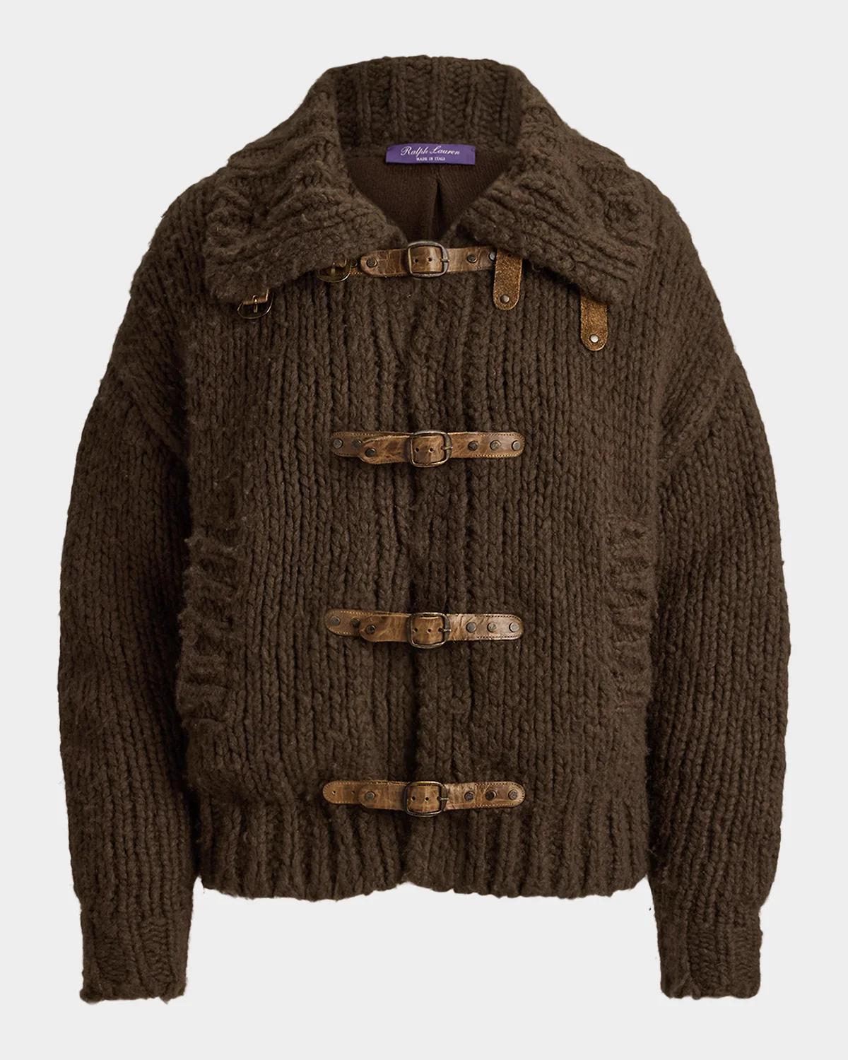 Ralph Lauren Collection Cashmere Sweater Flight Jacket