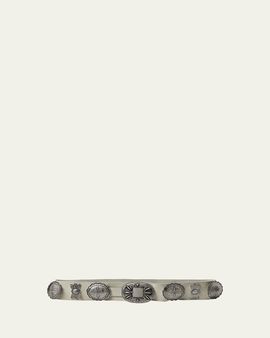 Ralph Lauren Collection Casted Concho Leather Belt