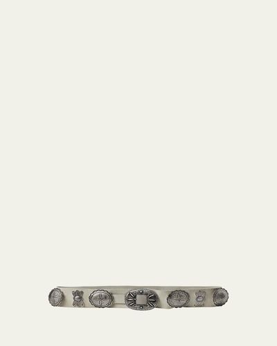 Ralph Lauren Collection Casted Concho Leather Belt