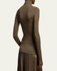 Ralph Lauren Collection Catia Rib-Knit Stretch Silk Mockneck Top - 3