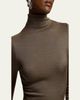 Ralph Lauren Collection Catia Rib-Knit Stretch Silk Mockneck Top - 5