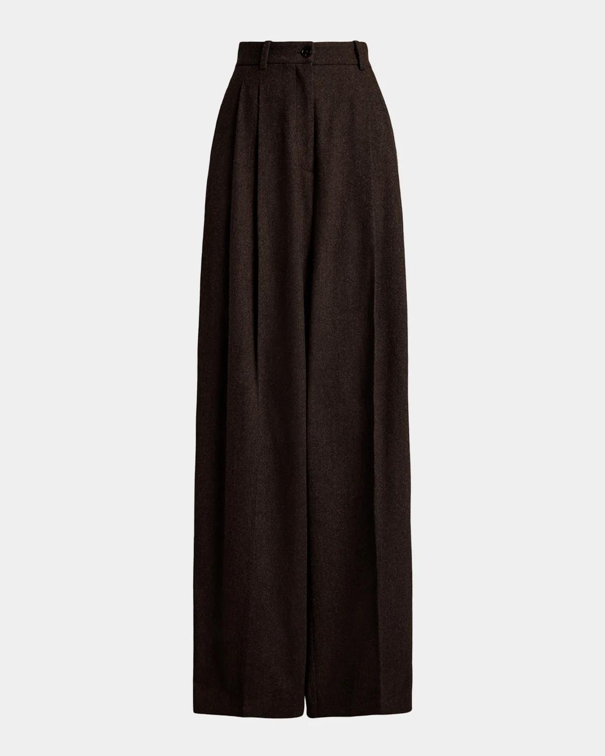 Ralph Lauren Collection Clarice Wool Herringbone Pants