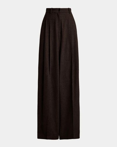 Ralph Lauren Collection Clarice Wool Herringbone Pants