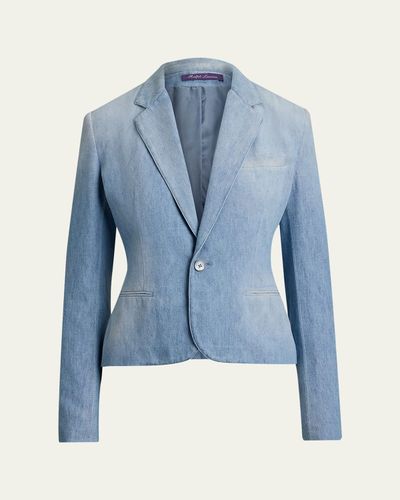 Ralph Lauren Collection Cotton Denim Single-Breasted Jacket