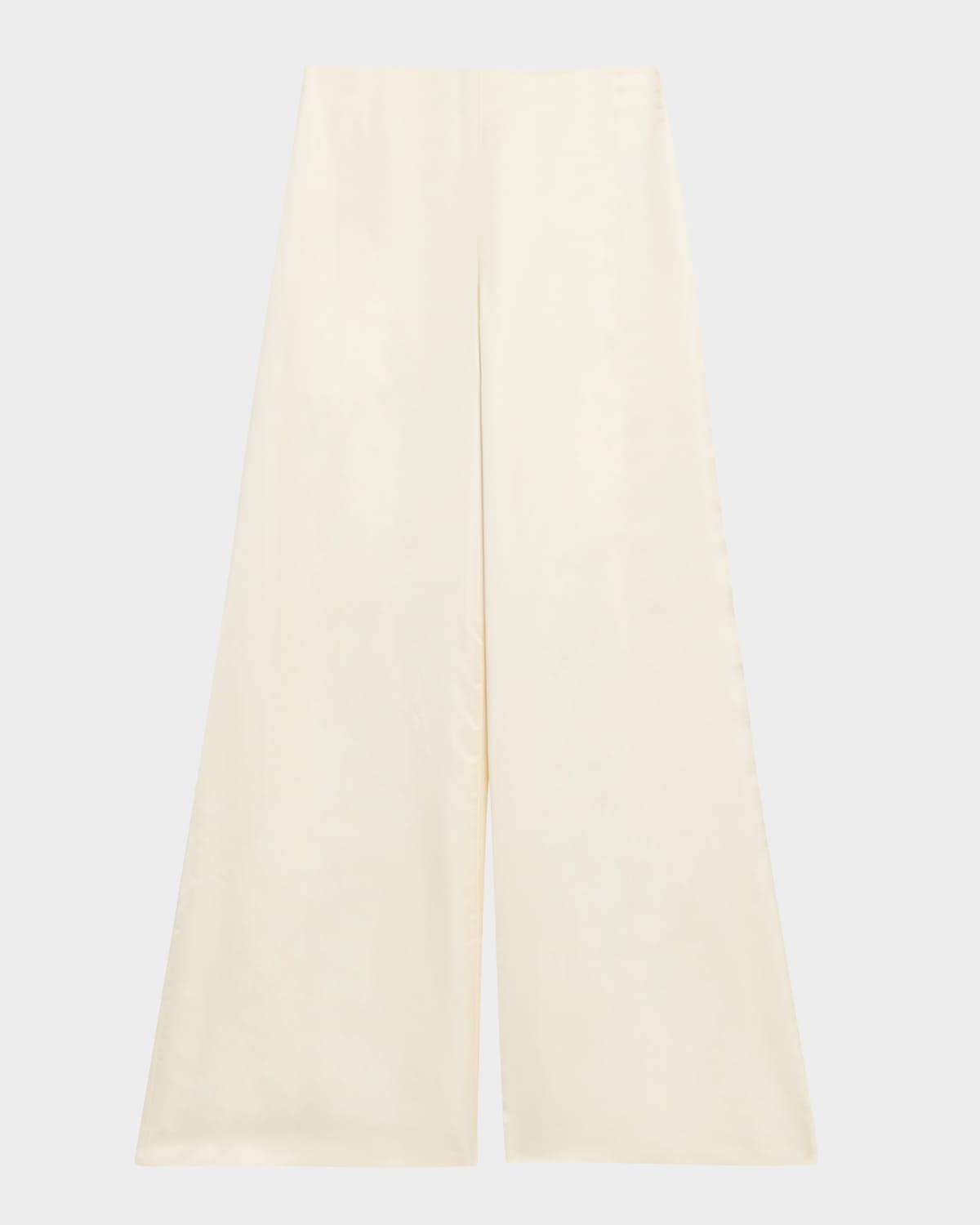 Ralph Lauren Collection Daria Washed Satin Wide-Leg Pants