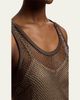 Ralph Lauren Collection Embellished Mesh Tank Top - 5