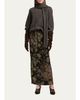Ralph Lauren Collection Fontaine Floral Jacquard Maxi Skirt - 2
