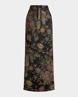 Ralph Lauren Collection Fontaine Floral Jacquard Skirt