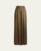 Ralph Lauren Collection Greer Lamé Pleated Pant - 1