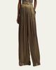 Ralph Lauren Collection Greer Lamé Pleated Pant - 4