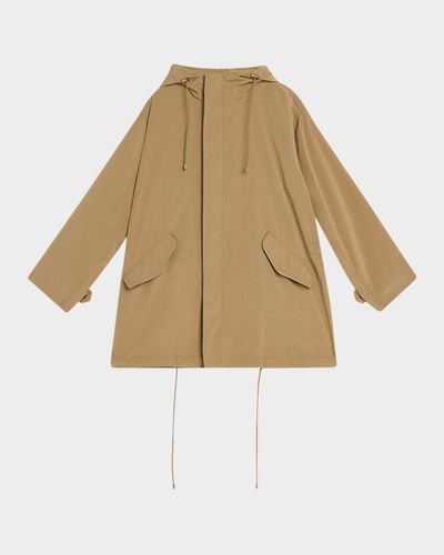 Ralph Lauren Collection Hooded Techno Oversized Zip Jacket