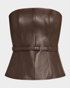 Ralph Lauren Collection Jenevieve Lambskin Bustier