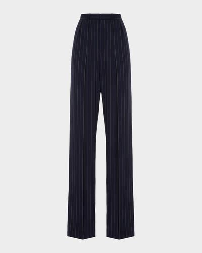 Ralph Lauren Collection Jody Striped Wool Pants