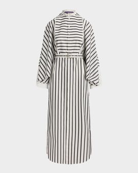 Ralph Lauren Collection Juliana Striped Cotton Day Dress