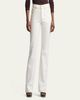 Ralph Lauren Collection Kaida Mid-Rise White Denim Bootcut Jeans - 4