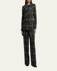 Ralph Lauren Collection Kent Plaid Wool Double-Breasted Jacket - 2