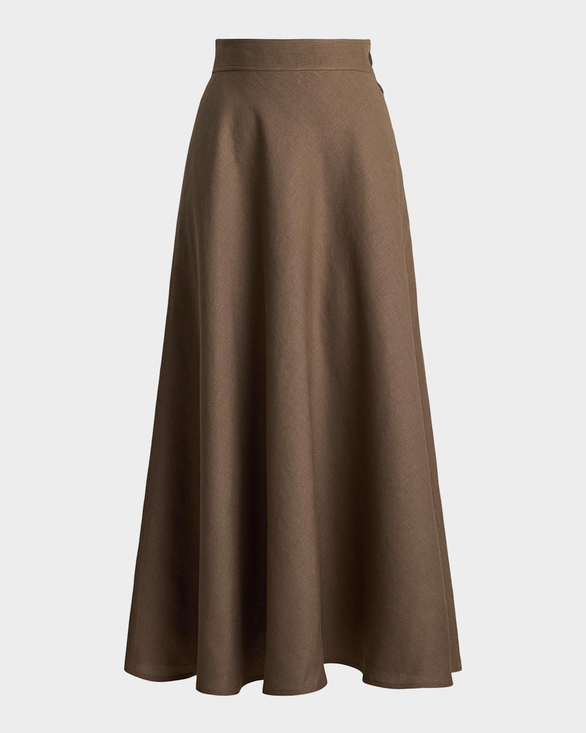 Ralph Lauren Collection Kenzie Linen Skirt