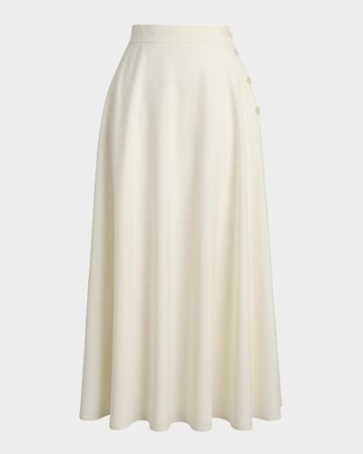 Ralph Lauren Collection Kenzie Wool-Blend Skirt