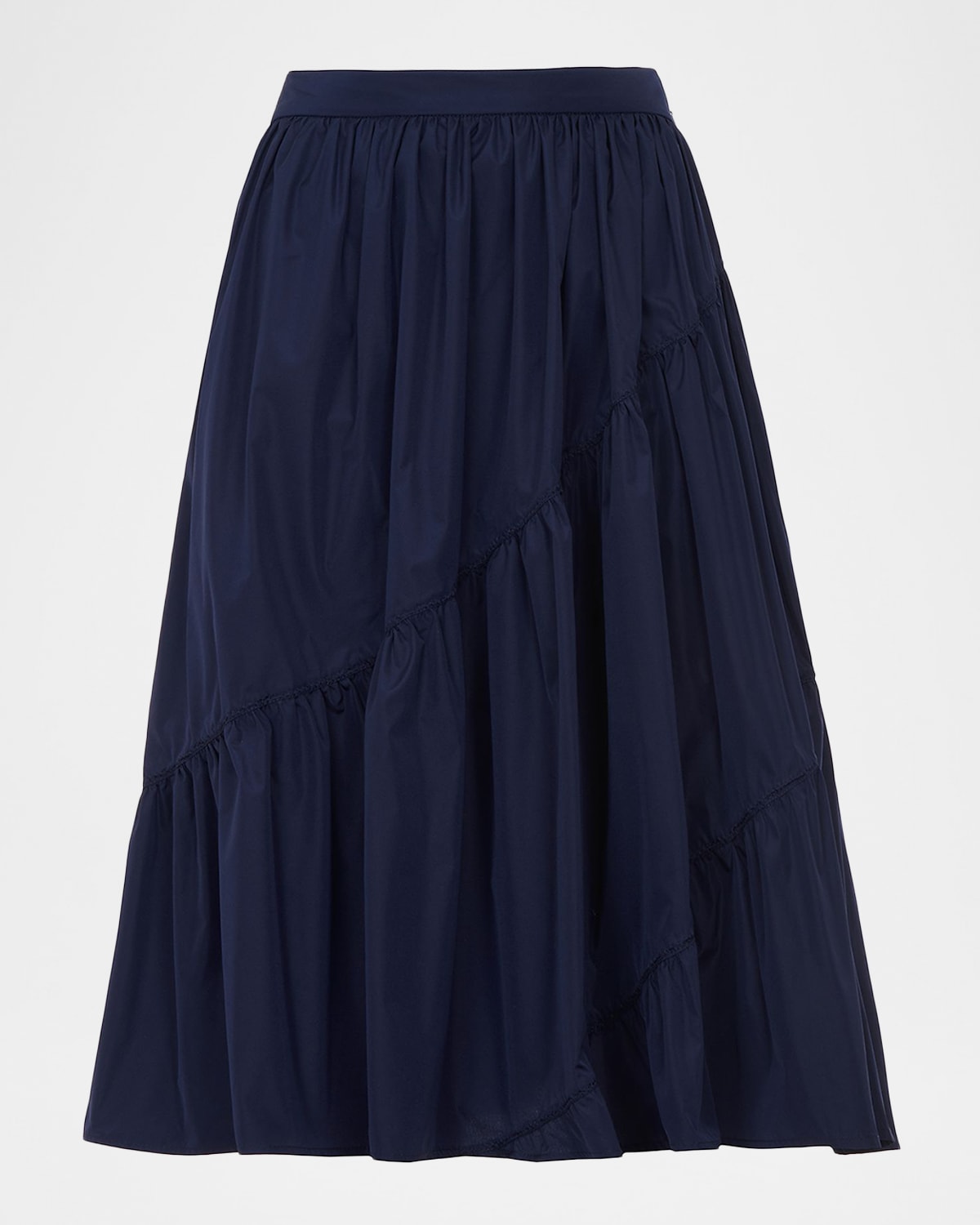 Ralph Lauren Collection Kyle Featherweight Taffeta Midi Skirt