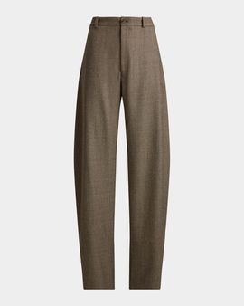 Ralph Lauren Collection Leandre Wool Barrel-Leg Pants